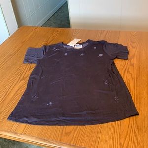 The Hanger Tee, size juniors M.  NAVY BLUE.